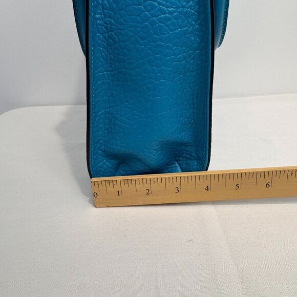 NWT Kate Spade Teal Perforated Leather Tote Bag With Zip Closure & Dual Handles - Picture 16 of 16